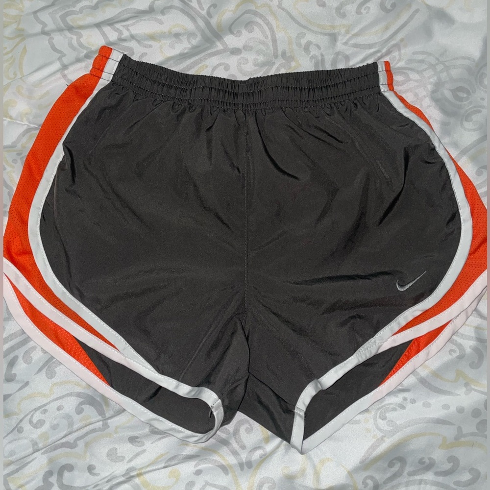 Nike White and Black Dri-FIT Shorts